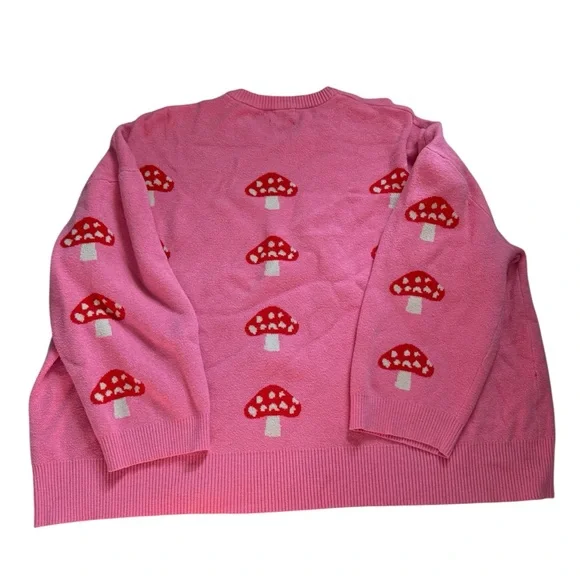 Native Youth Pink and Red Mushroom Sweater Plus Size 22W (26UK) - Picture 2 of 7